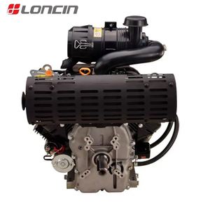 เครื่องยนต์เบนซิน Loncin สองสูบ รุ่น 2V90FD สตาร์ทไฟฟ้า ระบายความร้อนด้วยอากาศ สำหรับงานหนัก 999 ซีซี 36 แรงม้า พร้อมลูกปืน - Product Image 3
