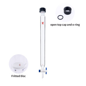 แก้วทดลองในห้องปฏิบัติการ CS Labglass ทำจากแก้วโบโรซิลิเกตใสเป่าด้วยมือ สำหรับคอลัมน์โครมาโทกราฟี พร้อมข้อต่อแบบ Rodaviss 24/40 - Product Image 2