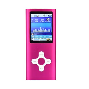 Hot Metal Slim MP3 MP4 Player 4th 1.8 Inch LCD Support 64GB Memory Screen Portable FM Radio Music Video Player