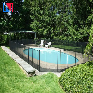 Barrière de <span class=keywords><strong>piscine</strong></span> amovible en maille de 4 pieds de haut x 12 pieds avec kit de sectionnement pour piscines enterrées - Product Image 2