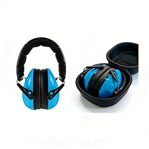 <span class=keywords><strong>Casque</strong></span> anti-bruit pour enfants et adultes avec étui noir, protège-oreilles de sécurité 28 dB pour autisme, aide à la concentration - Product Image 1