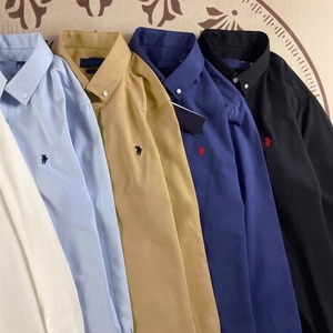 Logo RL Classico per Camicia 100% Cotone Manica Lunga da <span class=keywords><strong>Uomo</strong></span> con Cavallo Ricamato Casual ODM Primavera - Product Image 4