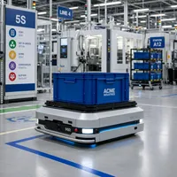 Profilé d'extrusion en aluminium CNC OEM, cadre de pare-chocs incurvé pour robot AMR AGV