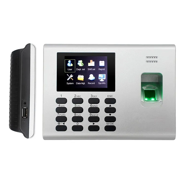 Intelligent Fingerprint Time Attendance System TCP/IP Employee ZK K40 Fingerprint Time Clock Machine With Built In Battery