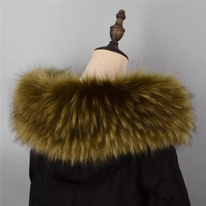 Invernale con collo in pelliccia di vera volpe da donna cappuccio lungo cappotto grande procione - Product Image 3