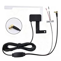 Antenne de voiture numérique DAB à gain élevé avec câble de 3 m et impédance de 75 ohms, en stock