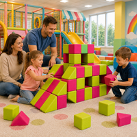 ROPECUBE Juego de Bloques Magnéticos de Tela Montessori, Juguetes Educativos de Aprendizaje, Juguetes para Parques Infantiles y de Diversión - Excavadora