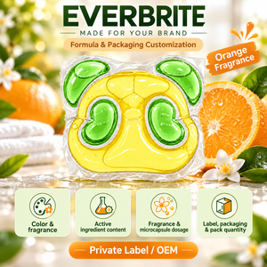 Capsules de lessive 12g parfum orange, capsules de lavage personnalisées OEM ODM, capsules de lessive à marque privée - Product Image 6