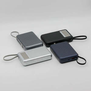 Gebra 65W Ultra Slim Portable Li-Polymer Battery Power Bank 20000mAh <b>USB</b>/DC Type-C Outputs Built-In Cable ABS Material LED - Product Image 4
