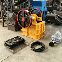 Concasseur à mâchoires PE150x250 pour l'extraction de l'or, machine de concassage de pierres à haute efficacité avec plaque de mâchoire résistante à l'usure