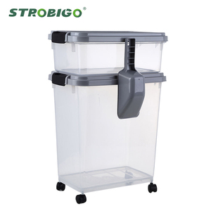 Large Flour Rice Bins Kitchen Box Plastic Condiment Rice And Grain Storage Container