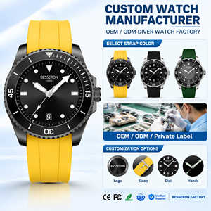 Relojes de Pulsera de Cuarzo Deportivos de Moda para Hombre con Correa de Goma de 20 mm de Buena Calidad, Resistentes al Agua hasta 50 Metros, Proveedor Personalizado, Venta al por Mayor - Product Image 1