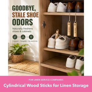 Varillas de Madera Aromáticas Cilíndricas (5 Unidades) para Empresas de Limpieza de Ropa, Almacenamiento en Cajones, Suministro al por Mayor - Product Image 1