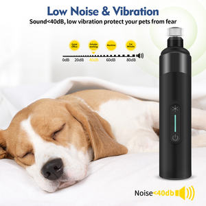 2024 ייצור מקצועי מטחנת ציפורניים לכלבים חשמלית עם אור LED גוזם ציפורניים קטן לחיות מחמד לחיות מחמד - Product Image 3