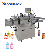 Machine d'étiquetage Moonpack ARLM-160B pour bouteilles rondes en métal, plastique, verre, canettes, 220V 110V, machine d'étiquetage autocollante pour cosmétiques