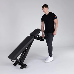 Banco de Pesas Plegable y Ajustable Rouser Fitness con Funciones para <span class=keywords><strong>Abdominales</strong></span> e Inclinación, Capacidad de 85 lb - Product Image 2