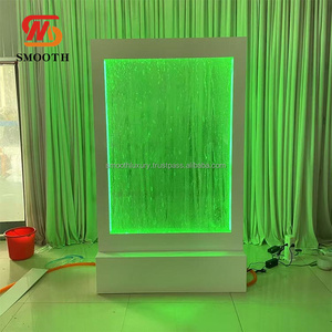 Écran d'eau acrylique intérieur de cloison murale blanche lisse Led signe de bienvenue de mur de bulle d'eau de danse pour la fête d'événement de mariage - Product Image 4