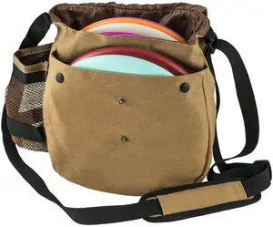 Прочная сумка для гольфа на диск, 6-8 дисков, сумка через плечо, индивидуальная легкая Холщовая Сумка для гольфа на диск