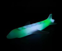 Support de Verre Lumineux LED Rechargeable en Forme d'Avion, Présentoir pour Bar, KTV, Décoration de Fête en Boîte de Nuit