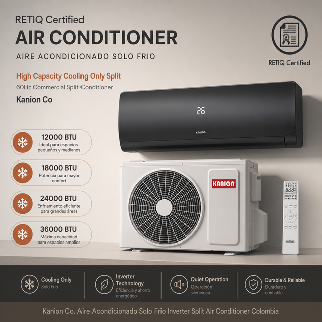 Split Aire Acondicionado Climatiseur Home Use DC Inverter Mini Split Air Conditioner Cooling Only Glossy Black