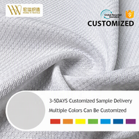 Tissu en maille 100 % polyester tricoté chaîne, imperméable, couleurs personnalisées, durable, pour empeignes et languettes de baskets de sport et pour enfants