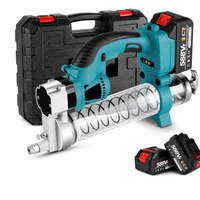 Pistola de Grasa Eléctrica Inalámbrica de 21V con Batería de Litio, 10000 PSI, 400cc, con 2 Baterías y Estuche de Transporte