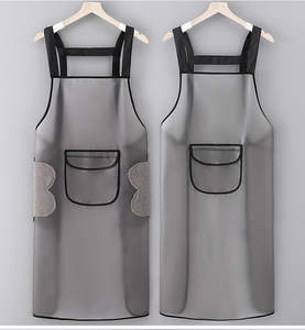 Tablier en TPU translucide en gros, imperméable à l'eau et à l'huile, vêtements de travail spéciaux pour la restauration, mode féminine, tablier sans lavage - Product Image 2