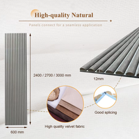 Panneau acoustique en bois de latte MDF enveloppé de daim blanc populaire Akoestische Panelen Panneaux muraux acoustiques en bois Akupanel modernes