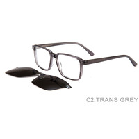 2024 nouveau Design Transparent acétate lunettes cadre lunettes de soleil polarisées pince magnétique sur lunettes de soleil polarisées unisexe