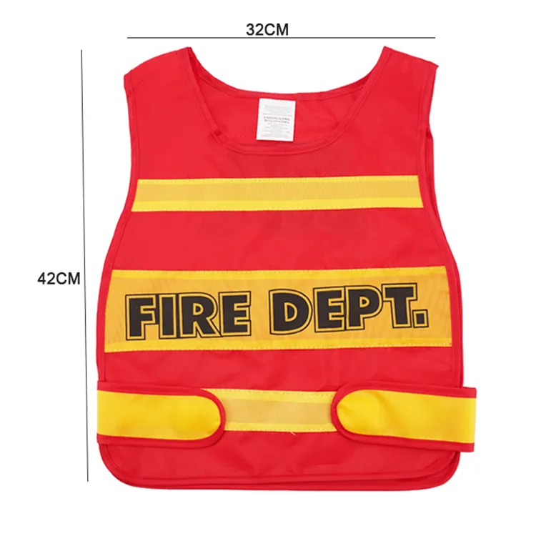 Customized holiday halloween pretend play sets child cosplay firefighter costume firefighter pretend toy set for promotional