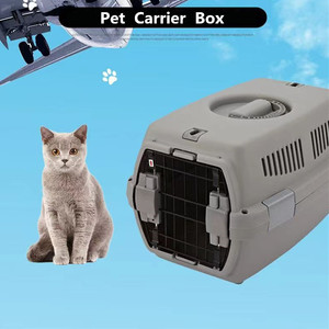 Cage <span class=keywords><strong>de</strong></span> <span class=keywords><strong>transport</strong></span> pour animaux <span class=keywords><strong>de</strong></span> compagnie en plastique personnalisée en usine, boîte d'expédition pour chiens et chats, nouvelle mallette <span class=keywords><strong>de</strong></span> <span class=keywords><strong>transport</strong></span> <span class=keywords><strong>a</strong></span>érien portable pour l'extérieur - Product Image 3