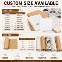 Papier sulfurisé en gros pour barquettes, idéal pour la cuisson domestique, l'emballage de poulet frit, de barbecue, de gâteaux et de snacks frits