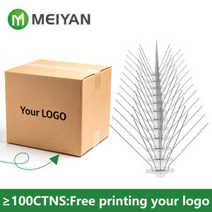 Púas Antipájaros de Acero Inoxidable Sólido de 5 Puntas, Resistentes a la Corrosión, Ecológicas, Duraderas, con Base de Plástico, Repelente de Palomas, Venta al por Mayor - Product Image 2