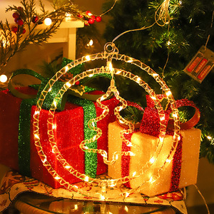 TSINYE <span class=keywords><strong>LED</strong></span> lumière de noël flocons de neige cloche arbre lune étoile anneau de noël <span class=keywords><strong>Led</strong></span> <span class=keywords><strong>guirlande</strong></span> de noël <span class=keywords><strong>guirlande</strong></span> lumineuse maison déco lampe - Product Image 6