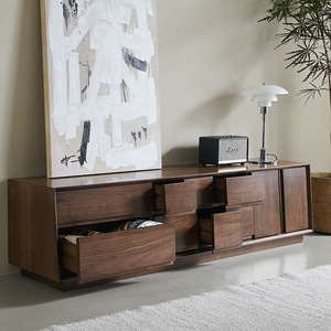 Nordic-style Solid Wood Multifunctional <b>Tv</b> <b>Stand</b> Floor-standing Living Room Furniture for Small Spaces Minimalist Modern Design - Product Image 1