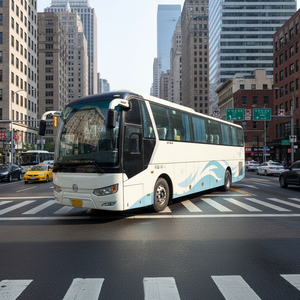 Bus de tourisme urbain d'<span class=keywords><strong>occasion</strong></span> de luxe de la marque Jinlv, conduite à gauche, boîte manuelle, à vendre - Product Image 1