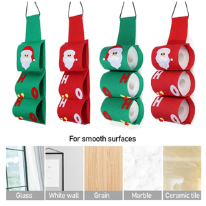 3 Couches Père <span class=keywords><strong>Noël</strong></span> Motif Salle <span class=keywords><strong>de</strong></span> Bain Organisateur Décoration <span class=keywords><strong>de</strong></span> <span class=keywords><strong>Noël</strong></span> <span class=keywords><strong>Rouleau</strong></span> <span class=keywords><strong>de</strong></span> <span class=keywords><strong>Papier</strong></span> <span class=keywords><strong>Toilette</strong></span> Couvre Serviette Sac <span class=keywords><strong>de</strong></span> Rangement Décorations <span class=keywords><strong>de</strong></span> Fête - Product Image 2