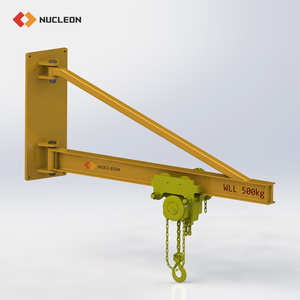 Grúa voladiza de pared para manejo de materiales Grúa giratoria montada en la pared de 360 grados 500 kg a la venta - Product Image 1