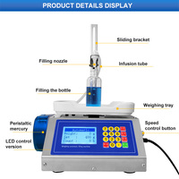 CN-1200 pesant la machine de remplissage semi-automatique de fiole d'huile de petite bouteille