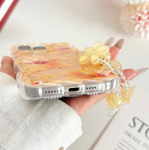 <span class=keywords><strong>Cover</strong></span> per Cellulare con Stampa Fiore Giallo Giglio e Grana Intrecciata con Braccialetto per <span class=keywords><strong>iPhone</strong></span> X Xr Xs Max <span class=keywords><strong>11</strong></span> 12 13 14 15 16 17 Plus Air - Product Image 3