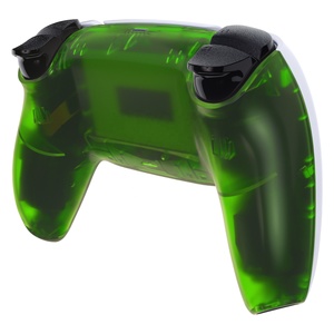 EXtremeRate Plastic Translution Green Replacement Back Housing Shell <b>Controller</b> Cases for PS5 Gamepad - Product Image 3