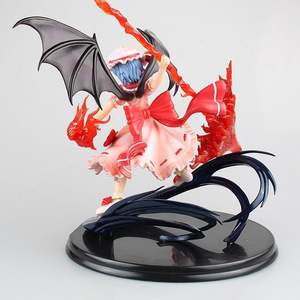 22cm <span class=keywords><strong>Touhou</strong></span> Project 1st Generation PVC figura de juguete estatua GRIFFON Miss Remilia Gun Anime figura de acción nueva condición modelo de juguete - Product Image 5
