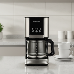 <span class=keywords><strong>Cafetera</strong></span> Eléctrica Moderna de Gran Capacidad de 1.5L y 15 Tazas, <span class=keywords><strong>Semiautomática</strong></span>, de Goteo, 900W, con Función Mantener Caliente, Antigoteo, para Hogar y Uso Comercial, Multilingüe - Product Image 3