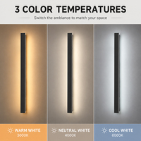 Lámpara de Pared LED Moderna para Exteriores, Impermeable IP65, 6W 27W AC110 240V, Tira Lineal Larga, 3000K 4000K 6000K, para Jardín, Villa, Porche