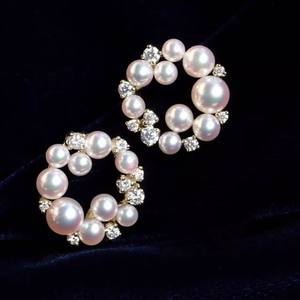 WENCHI 10936 Accessoires de perles DIY Boucles d'oreilles clous en argent S925 avec support creux Perles multicolores 3-5mm Bijoux Chine - Product Image 1