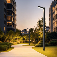 Lampadaire de jardin LED minimaliste moderne 3m 4m Lampadaire électrique pour jardin parc Alimentation AC/DC