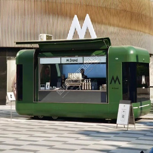 Camioncino Gelati e Hot Dog, Rimorchio Mobile per Pizza e Snack Completamente Attrezzato, in Acciaio Inossidabile Resistente alla Ruggine per Alimenti all'Aperto - Product Image 2