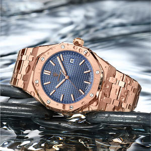 POEDAGAR 924 ワールド カスタム ブランド メンズ クォーツ ウォッチ スチール ストラップ 防水 カレンダー 送料無料 ビジネス ウォッチ セット - Product Image 5