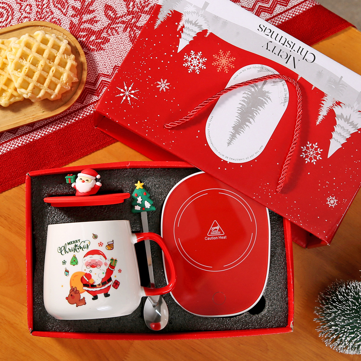 Red-Mug with Warmer