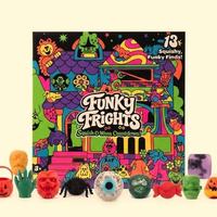 Coffret Cadeau de Jouets Squishy d'Halloween 13 Pièces, Jouets Fidget Surprise Mignons et Effrayants, Jouets Souples à Presser, Boîte Mystère, Cadeaux de Fête